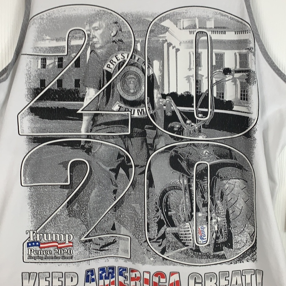 Trump 2020 white tank top